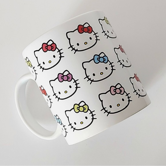 Hello Kitty Other - Sanrio HELLO KITTY Colorful Bows 20 Oz Ceramic Mug NEW